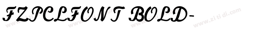 FZPCLFONT BOLD字体转换